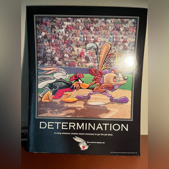 Looney Tunes Determination Poster 1998 ⚾️🥎⚾️🥎⚾️🥎⚾️🥎⚾️🥎⚾️🥎⚾️🥎⚾️🥎⚾️🥎⚾️🥎 - Picture 1 of 9
